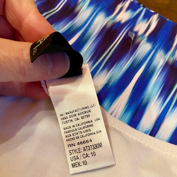 🏖️Athena High Waist Ruched Cascade Swim Bottoms🏖️ NWOT - Picture 7 of 11